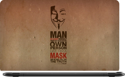 

Lapower Mask Quote Vinyl Laptop Decal 15.6