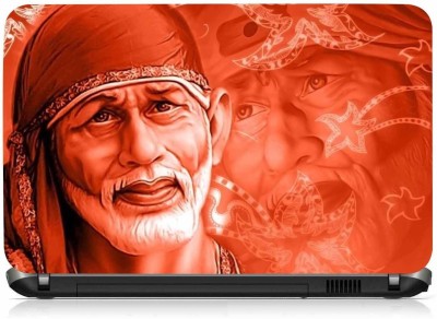 VI COLLECTIONS Lord Sai Baba Printed Vinyl Laptop Decal 15.5