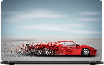 

Lapower 3D Car Fading Vinyl Laptop Decal 15.6