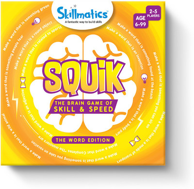 

Skillmatics SQUIK: The Brain Game of Skill & Speed – Word Edition (6-99 Years)(Multicolor)