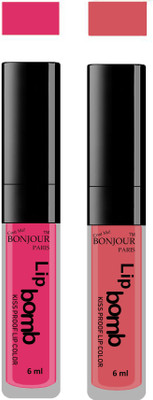 

Bonjour Paris Kiss Proof Pur Matte Lip Gloss(12 ml, Pink 05, Nute 06)
