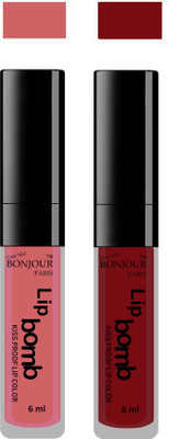 

Bonjour Paris Kiss Proof Pur Matte Lip Gloss(12 ml, Nute 06, Brown 13)