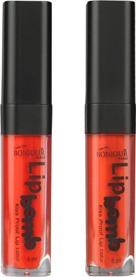 

Bonjour Paris Kiss Proof Pur Matte Lip Gloss(12 ml, Fire Orange 10, Brick Orange 15)