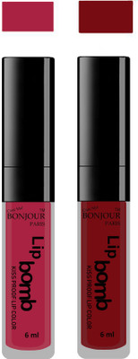 

Bonjour Paris Kiss Proof Pur Matte Lip Gloss(12 ml, Wine 12, Brown 13)