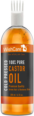 

Wishcare Premium Cold Pressed Castor Oil For Hair and Skin Hair Oil(200 ml)