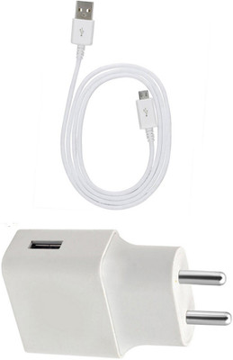 DAKRON Wall Charger Accessory Combo for Realme C1(White)