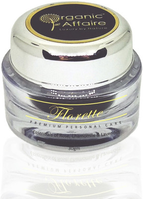 

Organic Affaire Florette (Night Cream), 30gm (1.05oz) | Rose, Chamomile & Lavender | Certified Organic Ingredients| No Paraben, Mineral Oil, Alcohol or Sulfates | Moisturizes Deeply & Defies Ageing(30 ml)