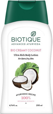 

Biotique Bio Creamy Coconut Ultra rich body lotion(200 ml)