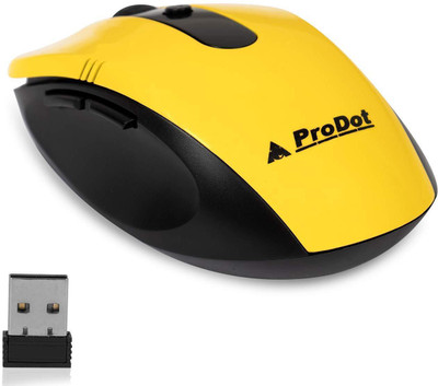 

ProDot WM-175 Wireless Optical Gaming Mouse(2.4GHz Wireless, Mash Yellow)