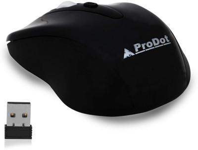

ProDot WM-145 Wireless Optical Gaming Mouse(2.4GHz Wireless, Solid Black)