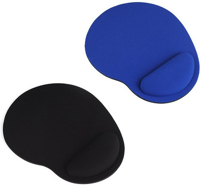 

TEQGO Wrist Rest Comfort GEL Mousepad(Black, Blue)