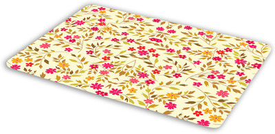 

Sitannya Floral design Mousepad| Designer Mousepad | Printed-4 Mousepad(Multicolor)