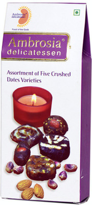 

AMBROSIA DELICATESSEN Assortment of Five Crushed Dates Varieties Dates(100 g, Box)