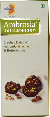 

AMBROSIA DELICATESSEN Crushed Dates with Almond, Pistachio & Butterscotch Dates(100 g, Box)
