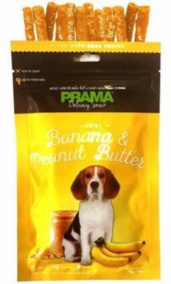 

all4pets Prama Chunky Banana & Peanut Butter Dog Treats, 70gm Peanut Butter Dog Chew(70 g, Pack of 1)