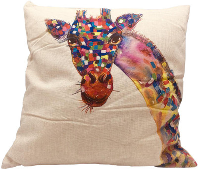 

MDS Decorative Printed Linen Pillow 006 Baby Pillow Pack of 1(Multicolor)