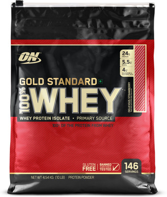 

Optimum Nutrition Gold Standard 100% Whey Protein(4.54 kg, Delicious Strawberry)