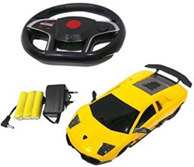 

skyler Gravity Sensing Remote Control Lamborghini Car with Steering (Yellow)(Yellow)