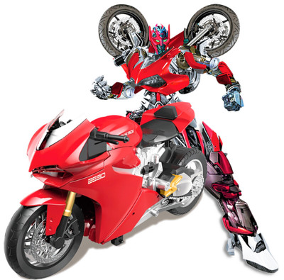 

TOYGALAXY 1:14 MZ DUCATI REMOTE CONTROL DEFORMATION MOTORCYCLE C TOY CAR ROBOT (RECHARGEABLE)(Red)