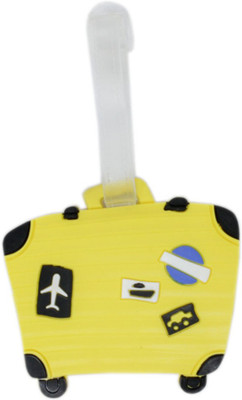 

Shoppernation Luggage Tag Suitcase - Yellow (6LNT318) - Bag Travel Tags Luggage Tag(Multicolor)
