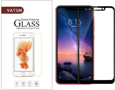 Vatsin Edge To Edge Tempered Glass for Mi Redmi Note 6 Pro(Pack of 1)
