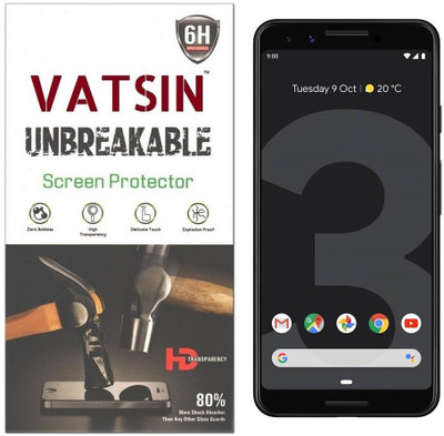 Vatsin Screen Guard for Google Pixel 3(Pack of 1)