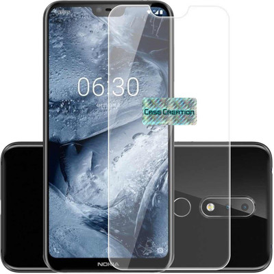 CASE CREATION Tempered Glass Guard for Nokia 6.1 Plus(Pack of 1)