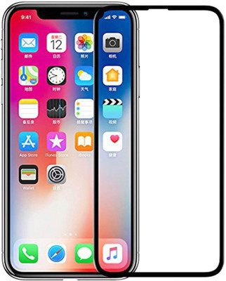 Joice Screen Guard for 5D Curved Edge Premium Tempered Glass Front Screen Protector for IPhone X S (Black)(Pack of 1)