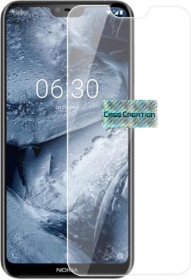 CASE CREATION Edge To Edge Tempered Glass for Nokia 6.1 Plus(Pack of 1)