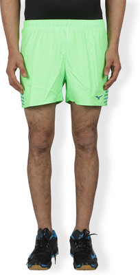 MIZUNO Solid Men Green Sports Shorts