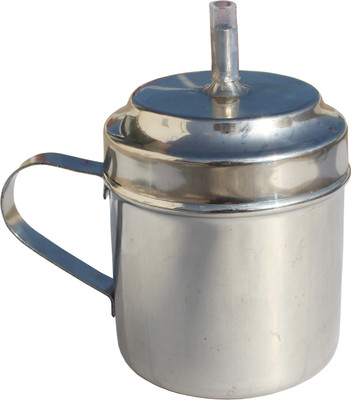 

Stalwart 200 ml Stainless Steel Baby Sippy/Sipper Cup with Handle for Kids (1-4 Years)(Silver)