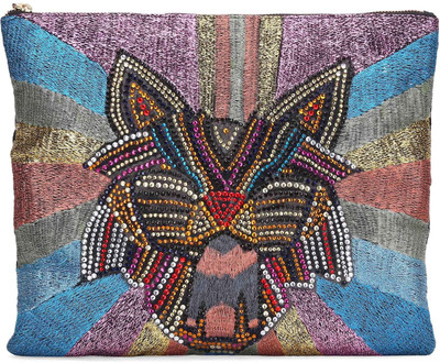 

Amour Louie Women Casual Multicolor Canvas Clutch