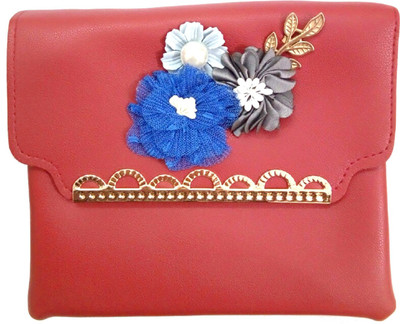 

Lavs Girls Evening/Party, Casual Red PU Sling Bag