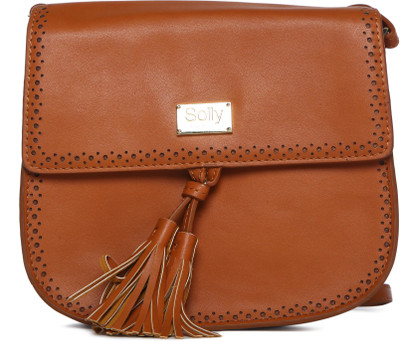 

Allen Solly Women Casual Brown PU Sling Bag