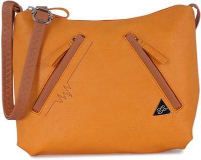 

Baggit Women Casual Yellow PU Sling Bag