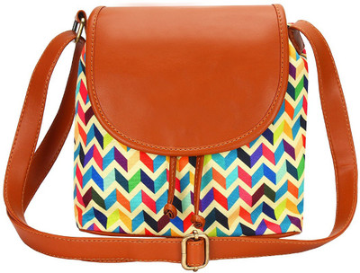 

Lychee Bags Men & Women Casual Multicolor Canvas Sling Bag