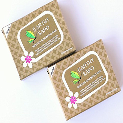 

Earthy Sapo Reetha Shampoo Bar suitable for dry hair - set of 2(200 g, Pack of 2)