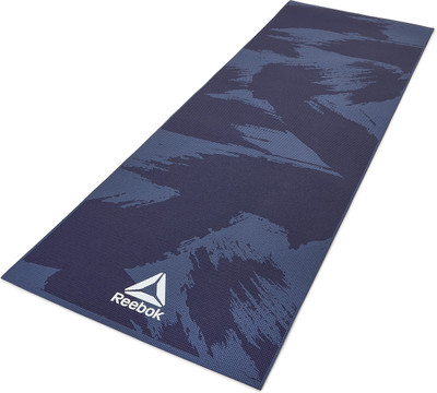 

REEBOK YOGA MAT 4MM - BRUSH STROKES Blue, Black 4 mm Exercise & Gym Mat