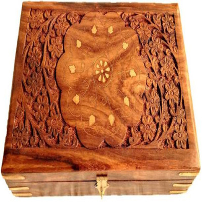

AK Handicrafts Wooden Vanity Box Makeup and Jwellery Vanity Box(Multicolor)