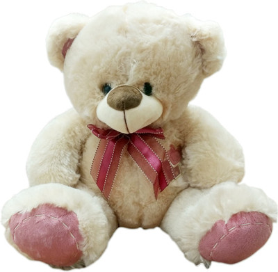 

My Baby Excels Bear Plush with Satin Bow Brown Colour 50cm - 50 cm(Brown)