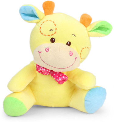 

My Baby Excels Giraffe Plush Yellow Colour with Pink Bow 20 cm - 20 cm(Multicolor)