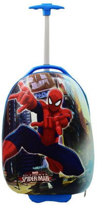 

ToyzIsland Exclusive Fashion Luggage Spider Man Trolly Bag 16 INCH Non-Breakable Trolley Bag Degree Rotating Polycarbonate Expandable Check-in Luggage -  inch(Blue