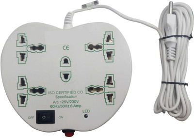 

ACCESSOREEZ Extension_Apple white 5 Socket Surge Protector(White)