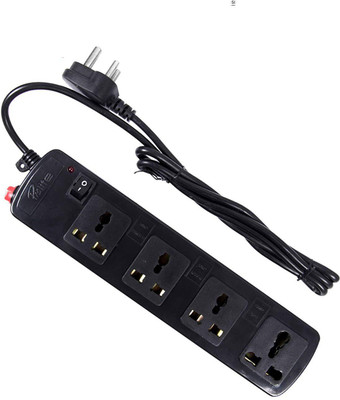 

ProDot Prolite 4 SOCKETS SINGLE BUTTON-1.5 M 4 Socket Surge Protector(Black)