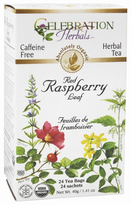 

Celebration Herbals Organic Red Raspberry Leaf Tea Caffeine Free - 24 Tea Bags Raspberry Herbal Tea(24 Bags, Box)