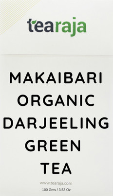 

Tearaja Makaibari Organic Green Tea 100 Gms | Makes 50 Cups | Organic Green Tea from the WORLD's 1st Tea Factory | Aids Weight Loss | Pure Un-Blended | Sourced from the Gardens | Fresh Leaf Tea | Nitrogen Flushed, Vacuum Sealed for Freshness | Certificati