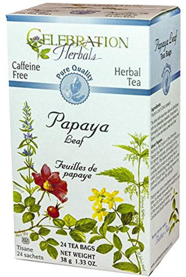 

Celebration Herbals Organic Herbal Tea Papaya Leaf Caffeine Free - 24 Tea Bags Papaya Herbal Tea(24 Bags, Box)