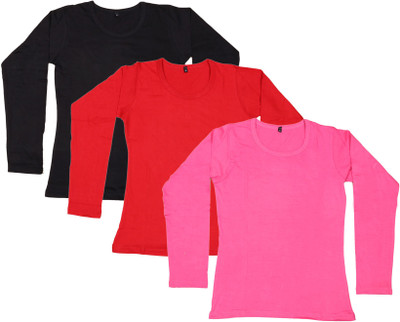 Indistar Casual Regular Sleeve Solid Women Multicolor Top