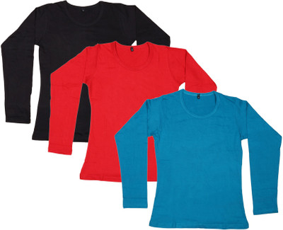 Indistar Casual Regular Sleeve Solid Women Multicolor Top