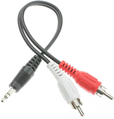 

Adnet TV-out Cable 2 RCA Audio Cable 1.5m Jack 3.5mm(Black, For Mobile, 1.5)